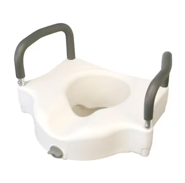 Locking Elevated Toilet Seat Arms